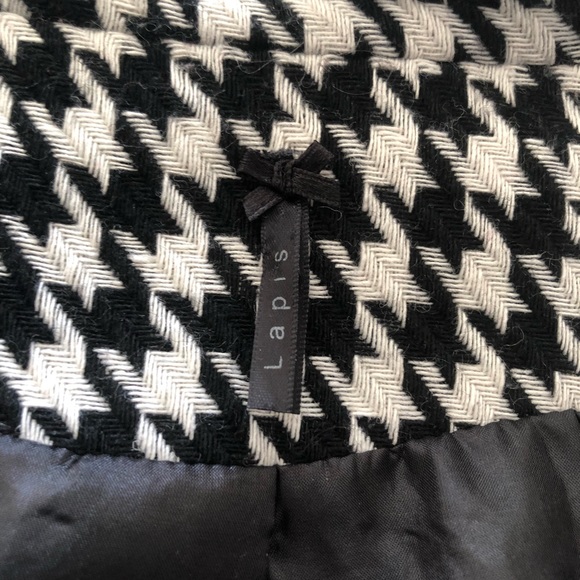 Women’s Lapis broad Houndstooth Jacket - Picture 6 of 8